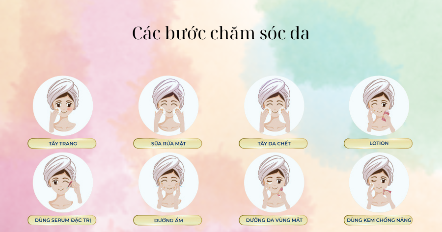 các bước chăm sóc da